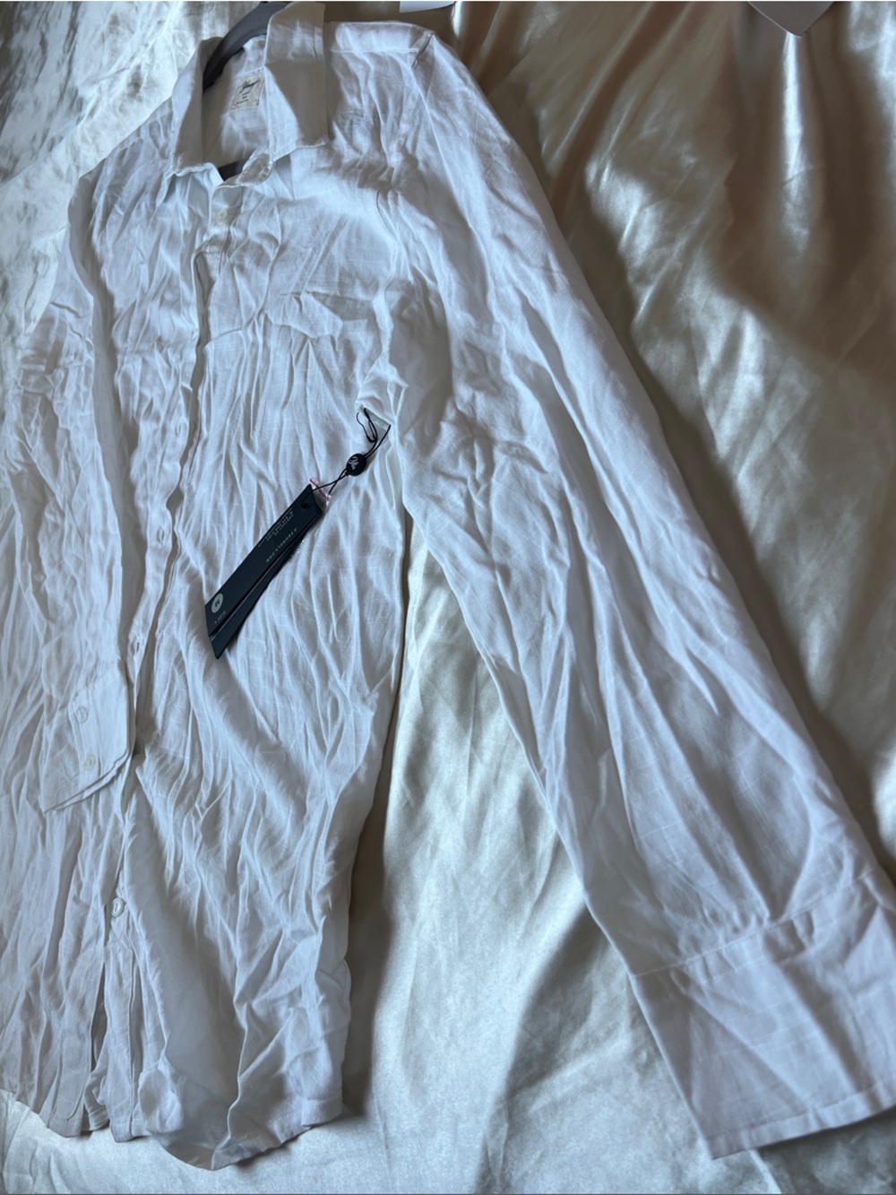 YoungLA White Lightweight Men's Shirt Jacket